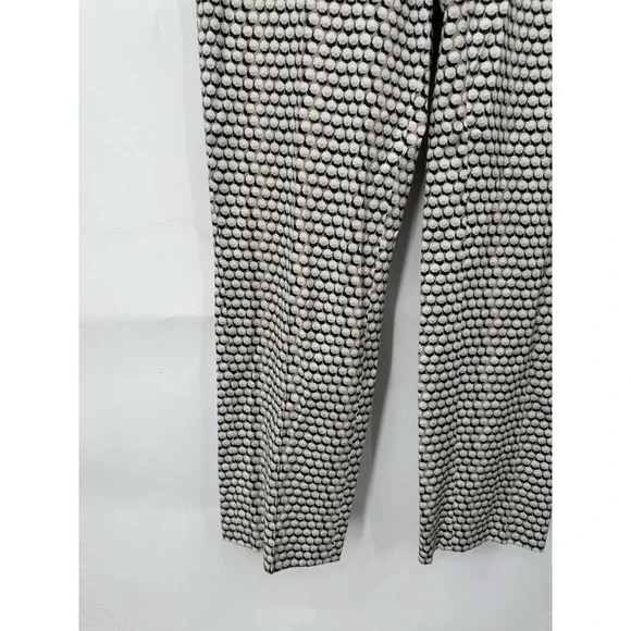 Akris Punto Geometric Straight Trouser Pant Women 6 Ivory Modern Mature Designer - Picture 7 of 8